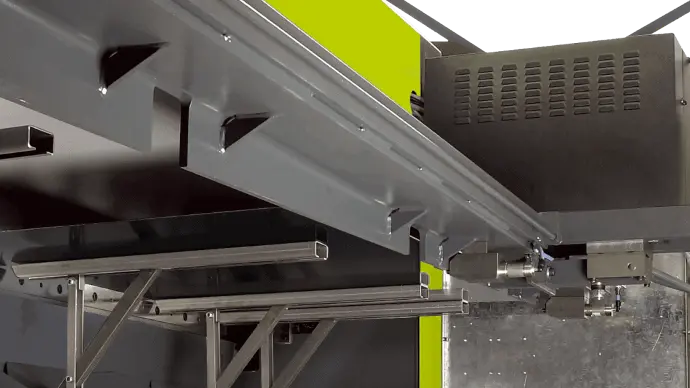 SafanDarley B-Shear – Maskinsaks med pneumatisk støtte til lange plader (3,1 m / 6 mm)