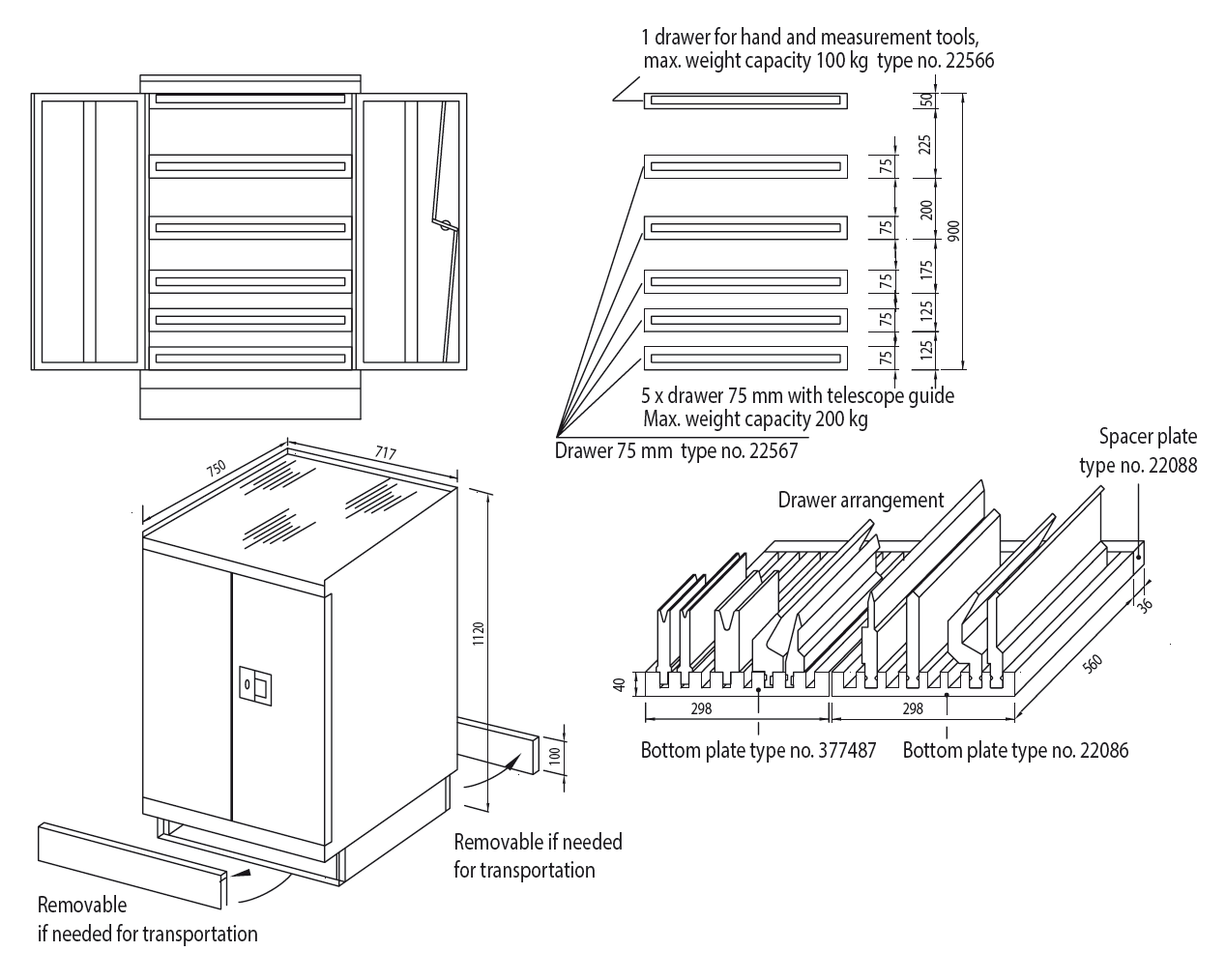 Wila Værktøjskabinet TC1