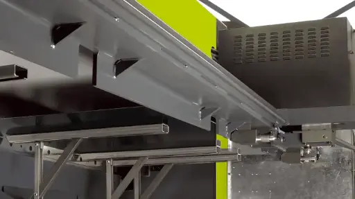 SafanDarley B-Shear - Maskinsaks med pneumatisk støtte til lange plader (3,1 m / 6 mm)